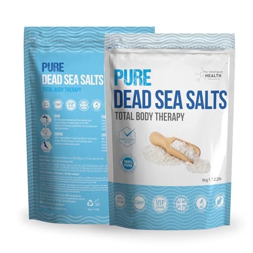 Image of Pure Dead Sea Salt - Premium Bath Salts for Muscle Recovery and Relaxation, Total Body Therapy Luxury Dead Sea Salts for Baths, 1 Kg