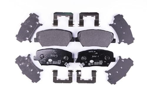 Image of HELLA 8DB 355 020-871 Brake pad set - with acoustic wear warning - T2278 - for e.g. HYUNDAI / KIA
