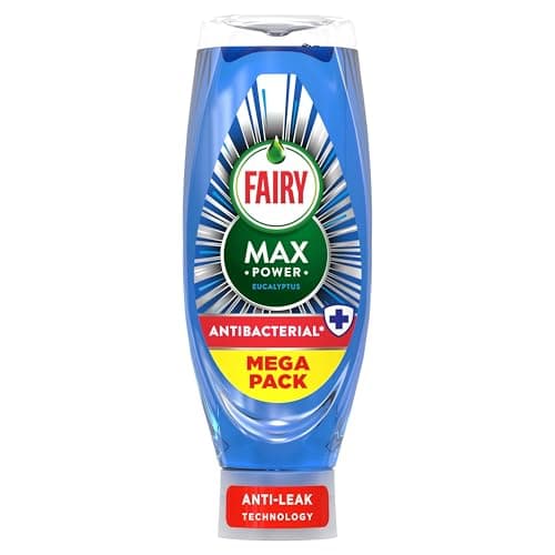 Image of Fairy Max Power Washing Up Liquid Antibacterial 730ML, Easy and Effortless Cleaning, Even On Your Greasiest Pots and Pans