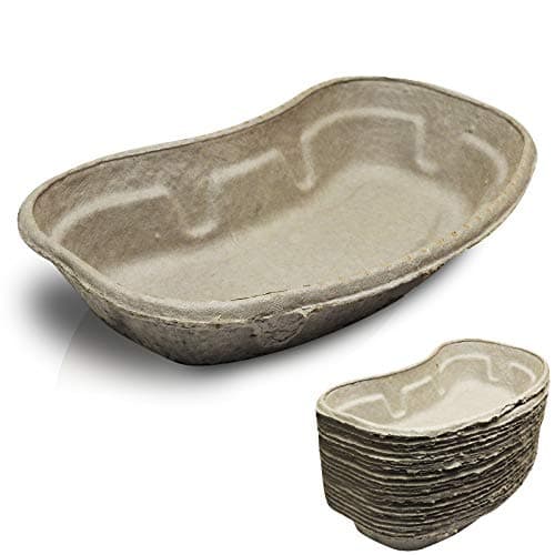 Image of 20 Pack | RE-GEN - Pulp Disposable Kidney Dish Bowl 700ml | Made from Recycled Materials | Ideal for Holding a Wide Array of Medical Instruments
