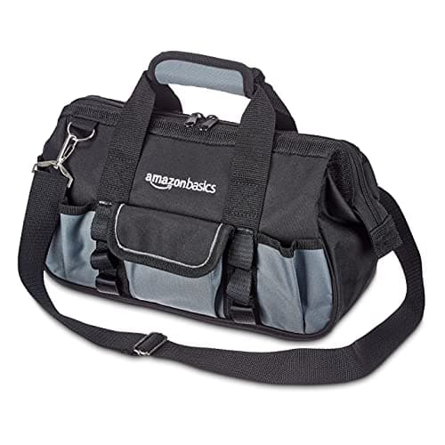 Image of Amazon Basics Tool Bag, 30.5 cm, Grey,silver