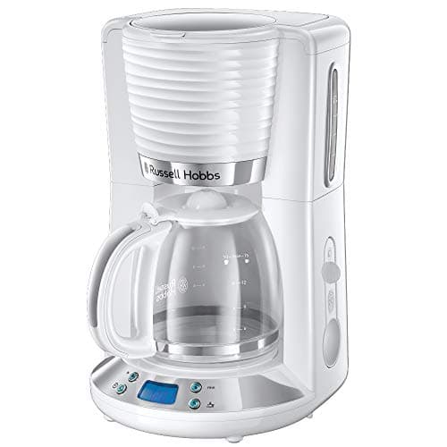 Image of Russell Hobbs Inspire 1.25 Liters Programmable Coffee Maker, Black and White