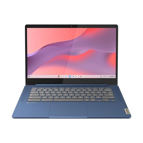 Image of Lenovo IdeaPad Slim 3 Chromebook 14M868 – 14-Inch FHD Laptop (MediaTek Kompanio 520, 4GB RAM, 128GB SSD, Chrome OS) with English (UK) Keyboard – Abyss Blue
