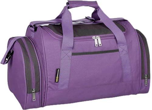 Image of MIG Gym Bag - Mens & Womens Holdall Bag, Travel Bag with Adjustable Shoulder Strap (Purple)