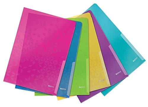 Image of Leitz Wow A4 Folder - Assorted Colours (Pack of 6)