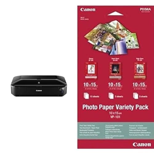 Image of Canon PIXMA iX6850 Wireless Printer (Black) - Compact, High-Performance Home Printer - Print A3+ Photo-Lab Quality Documents & Photos - Wi-Fi/Ethernet Connectivity - Replaceable 5 Single Ink System