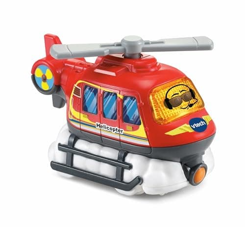Image of VTech Toot-Toot Drivers Helicopter, Pretend Play Vehicle with Lights, Phrases and Songs, Interactive Toddler Toy 12 Months, 2, 3, 4 Plus, English Version