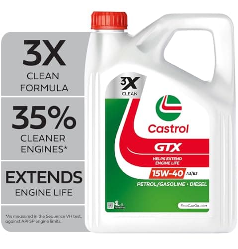 Image of Castrol GTX 15W-40 A3/B3 Engine Oil 4L
