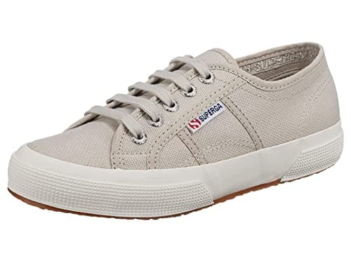 Image of Superga Unisex 2750 Cotu Classic Sneaker, Grey Sand/Full Avorio, 6 UK