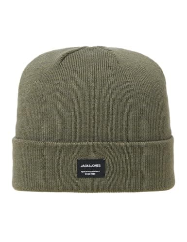 Image of Jack & Jones Mens Jacdna Beanie Noos, Dusty Olive