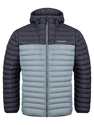 Image of Berghaus Men's Vaskye Synthetic Insulated Jacket | Extra Warm | Durable Coat | Puffer Jacket | Lightweight Design Insulated Jacket, Monument/Grey Pinstripe, 2XL