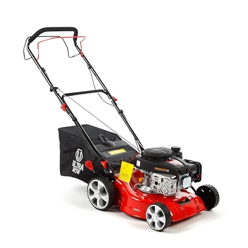 Image of Petrol Self-Propelled Lawn Mower - LONCIN 1P65FE-3 139cc 4 Stroke 3.5hp OHV Powerful Engine 41 cm Cutting Width - Self Propelled - Central adjustable height 25mm - 75mm 40L grass box Ultra-Mow