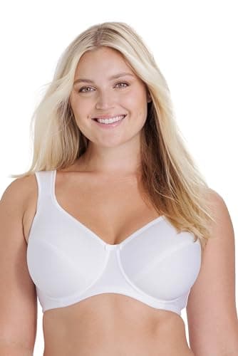Image of Miss Mary of Sweden Tenderly Underwire Bra in Eco-Friendly Tencel Mix 44C White