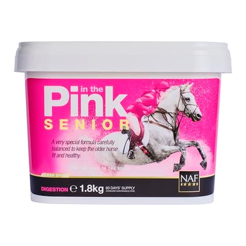 Image of NAF In the Pink Senior 1.8kg – Advanced Daily Support for Older Horses – With Prebiotics, Antioxidants & Joint Care – Promotes Vitality, Digestive Health & Mobility