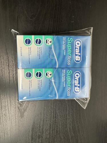 Image of 2X Oral-B Superfloss Dental Floss 50 Threads