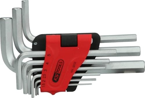 Image of KS Tools Allen Allen Key Set in Folding Holder, 9-Piece Set, 5-10 mm