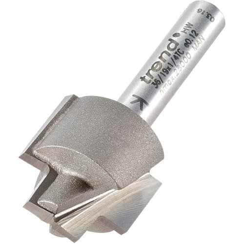 Image of Trend Professional 19mm Rebater Strip Recesser Router Cutter, 1/4 Inch Shank, 9.5mm Cut Diameter, 19mm Cut Length, 13mm Lower Rebate, 36/19X1/4TC