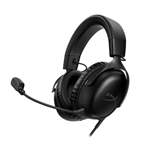 Image of HyperX Cloud III Wired Gaming Headset, PC, PS5, Xbox Series X|S, 53mm Slant Drivers, DTS, Memory Foam, Durable Frame, 10mm Ultra Clear Microphone, USB-C, USB-A