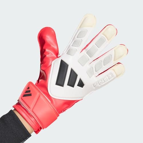 Image of adidas Unisex GOALKEEPER GLOVE TRAINING JUNIOR, lucid red/zero met./black, 6