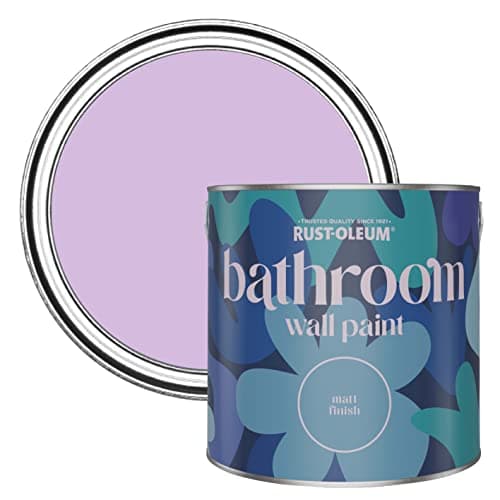 Image of Rust-Oleum Lilac Water-Resistant Bathroom Wall & Ceiling Paint - Violet Macaroon 2.5L