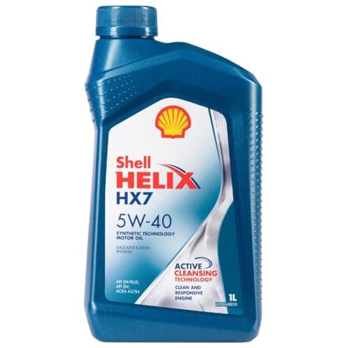 Image of Shell Helix HX7 5W-40 1L | Semi-synthetic oil for petrol, diesel and gas engines | API SP ACEA A3/B4 | Anti-sludge and LSPI protection | Excellent cold performance | Low oil consumption