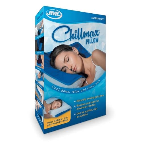 Image of JML Chillmax Cooling Pillow - Absorbs Body Heat, Multi-Use Cooling Pad, Light & Foldable - No Water Needed, Fridge Enhanced Cool Sensation - Ideal as Pillow, Seat Cushion, Laptop Mat