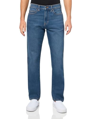 Image of Dickies Men's 5-Pocket Athletic Taper Denim Jean, Mid Wash, 40W x 34L