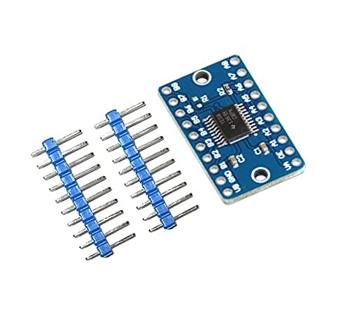 Image of sb components TXB0108 8-Channel Logic Level Converter, 3.3V 5V I2C IIC 8-Bit Bi-Directional Converter Module for Arduino and Raspberry Pi with 8 Bit Level Shifter