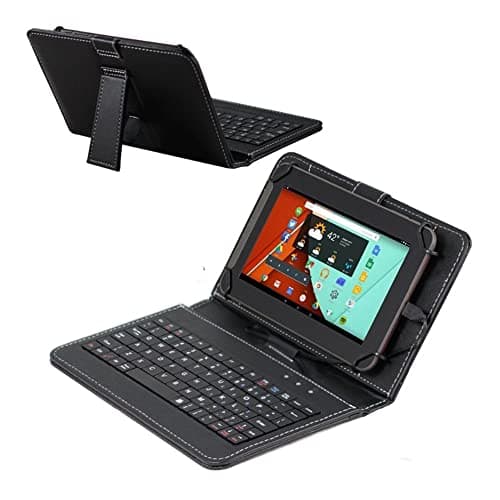 Image of ENJOY-UNIQUE 9/9.7/10/10.1 inch Tablet Keyboard Case Cover Universal Keyboard Case with USB C External QWERTY Keyboard for 9" 10" 10.1" Android Tablet, Plug and Play
