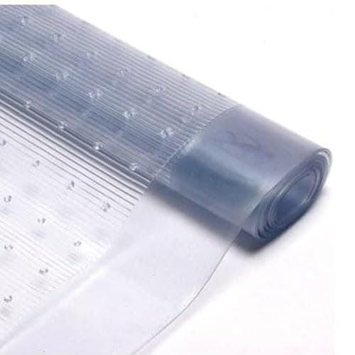 Image of Bargain House Clear Heavy-Duty Carpet Protector Mat – Waterproof Vinyl Plastic Runner for Carpeted Floors – Anti-Slip, Durable Floor Covering for Home, Office, Hallway 27 Inches(2.231ft) Wide (5FT)