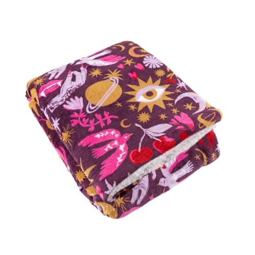 Image of furn. Enchanted Throw – Mystical Celestial Sherpa Fleece Blanket (Pink - 130x180cm)