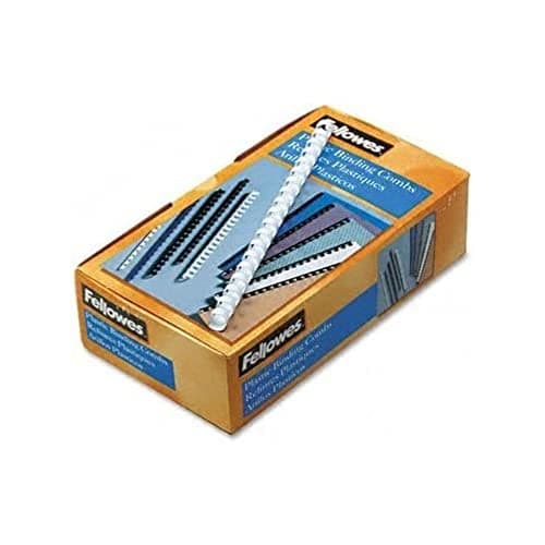 Image of Fellowes Value 8mm Binding Combs - White (Pack of 100)