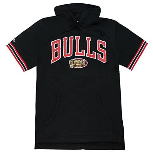 Image of Mitchell & Ness Chicago Bulls NBA French Terry Mens Pullover Hoody CBUBLCK1