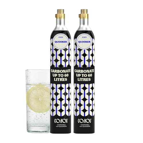 Image of CO2 YOU - QUOOKER x 2 - Compatible 2-Pack, 60 Litre Spare Gas Cylinders, CO2 Cylinders for Making Sparkling Water at Home