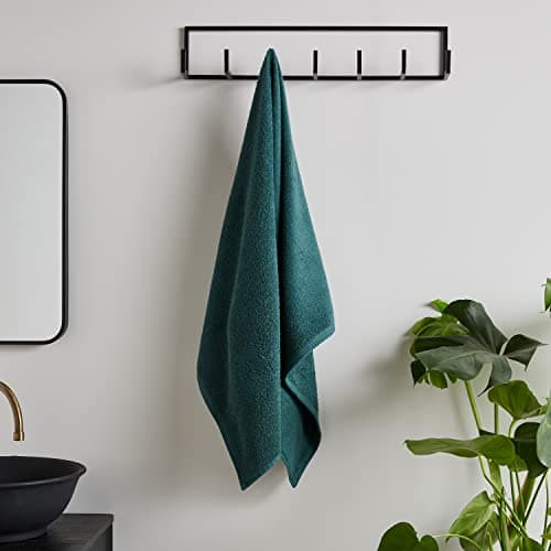 Image of Catherine Lansfield Quick Dry Cotton Hand Towel Forest Green