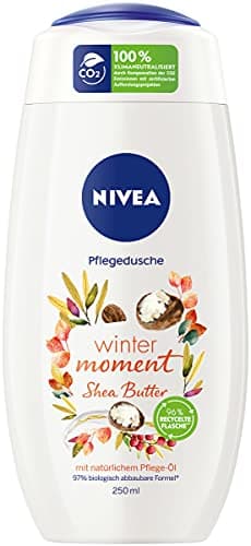 Image of NIVEA Winter Moment Shea Shower Gel (250 Ml), Winter Shower Gel with Scent of Shea Butter, Shower Creme with Nourishing Oil