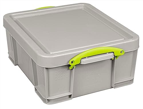 Image of Really Useful Box Plastic Storage 18 Litre Recycled Dove Grey
