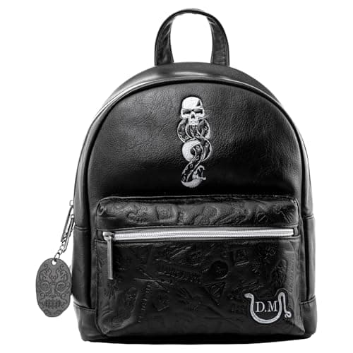 Image of Pyramid International HARRY POTTER (Dark Arts) Fashion Backpack - Luxury Faux Leather, Unique Lining, Matching Zipper Accessory, Inner & Outer Pockets, Sleek & Stylish