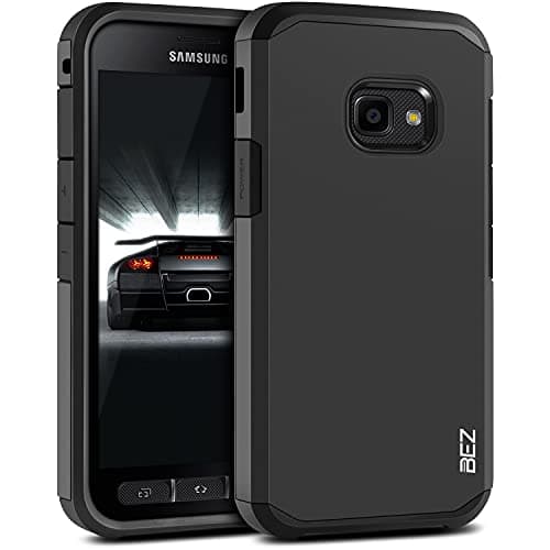Image of BEZ Case for Xcover 4S Case, Shockproof Cover Compatible with Samsung Galaxy Xcover 4 / Xcover 4S, Shock Absorbing, Heavy Duty Dual Layer Tough Cover, Black
