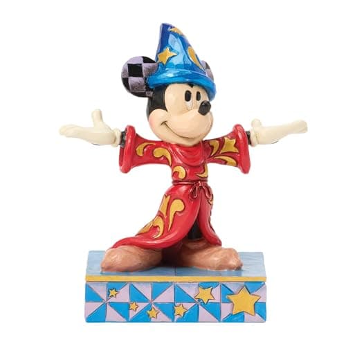 Image of Disney Traditions Sorcerer Mickey Personality Pose Figurine