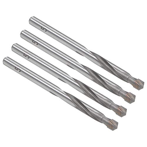 Image of sourcing map Cemented Carbide Twist Drill Bits 5mm Metal Drill Cutter for Stainless Steel Copper Aluminum Zinc Alloy Iron 4 Pcs