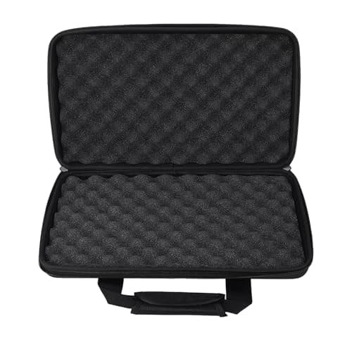 Image of Drfeify Portable DJ Controller Case, Durable Compact Travel Case for 2-Channel DJ Mixers, Hard Protective Case for Stage Studio Home Use DJs