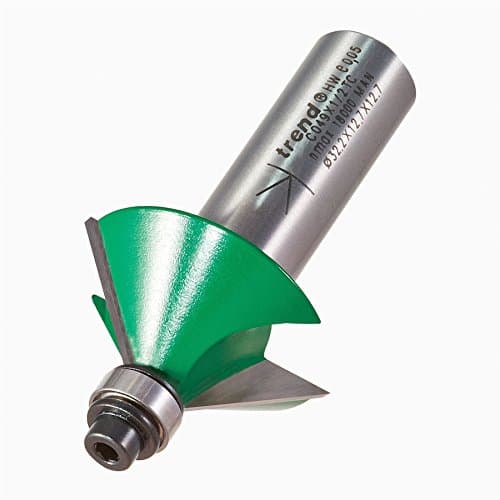 Image of Trend CraftPro Chamfer Router Cutter, 1/2 Inch Shank, 12.7mm Cut Diameter & 45 Degree V Groove, Tungsten Carbide Tipped, C049X1/2TC