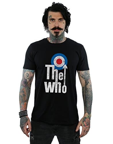 Image of Absolute Cult The Who Men's Long Target Logo T-Shirt Black X-Large