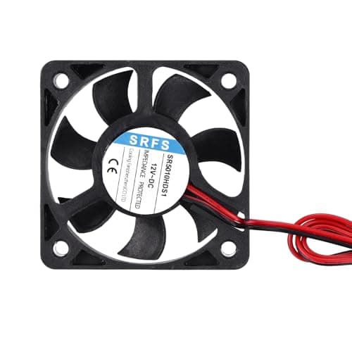 Image of sourcing map 5010 Fan 50mm x 10mm 2 Inch 12V Small Plastic Cooling Fan 2 Pin for Computer PC Case CPU Heatsink 3D Printer Desktop Cooling Router Server(1 PCS)