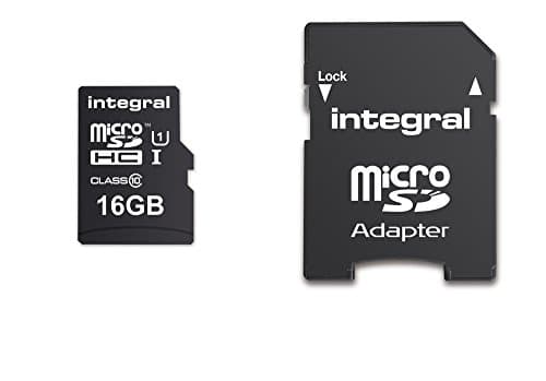 Image of Integral INMSDH16G10-90U1 UltimaPro 16 GB MicroSDHC Class 10 Memory Card up to 90 MB/s, U1 Rating, Black