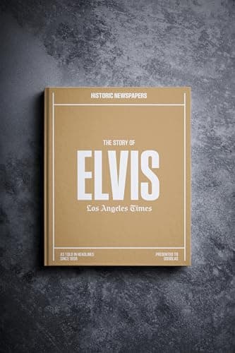 Image of Historic Newspapers - Elvis Presley Music Newspaper History Book, Icons and Legends of Music Gift - Keepsake Books - Rocket Man! for Music Lovers (Elvis Presley)