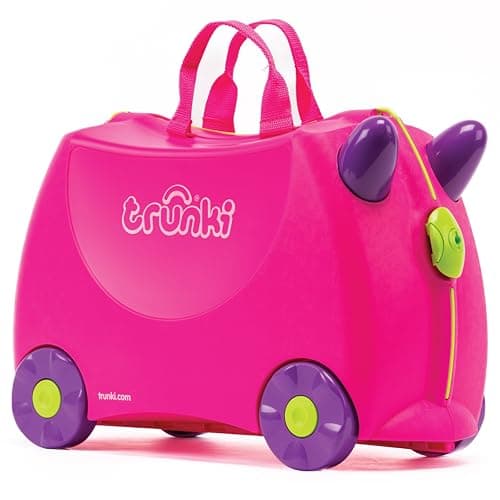 Image of Trunki Children’s Ride-On Suitcase and Kid's Hand Luggage | Ideal 3 Year Old Girl Gift : Trixie (Pink)