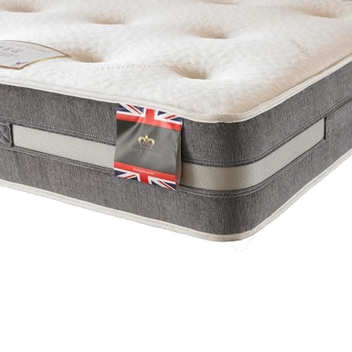 Image of Sleepur-pedic Super King 6ft Orthopaedic Mattress 180 X 200cm, Medium-Firm Feel, 25cm Deep with 12.5g Orthopedic Spring Unit, Natural Organic Fabric Cover, Luxury Back Support Mattress