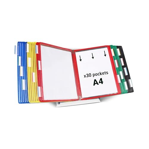 Image of Tarifold A4 Desk Stand with 30 Assorted Pivoting Pockets